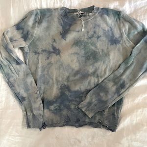 Lightweight distressed sweater